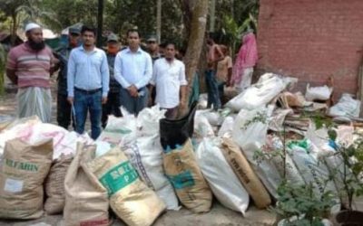 গোপালগঞ্জে পৃথক পৃথক অভিযানে পলিথিন জব্দ সহ জরিমানা