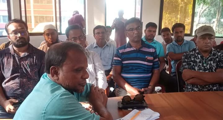 নান্দাইল মডেল থানার নবাগত ওসি’র সাথে সাংবাদিকদের মতবিনিময় সভা