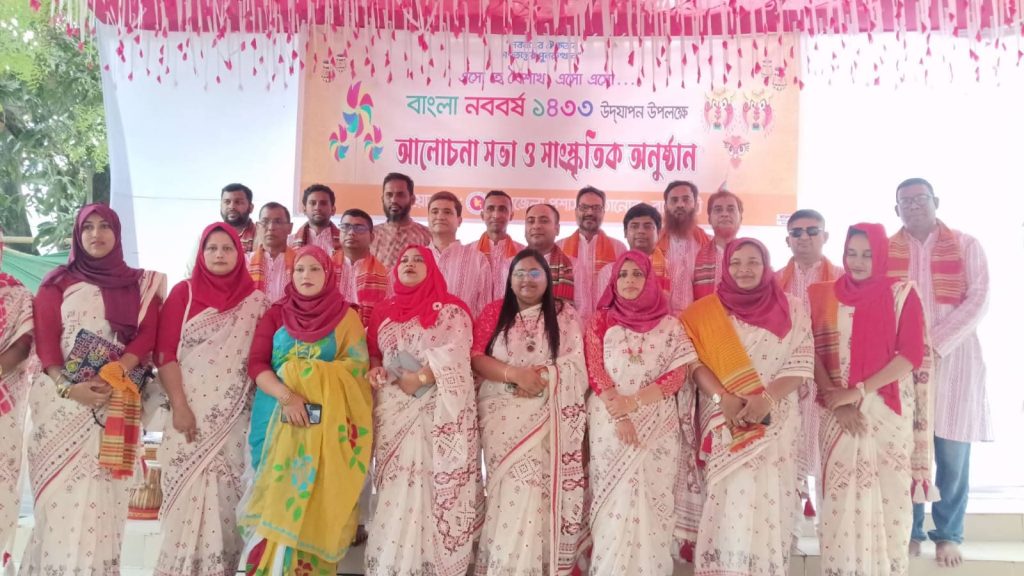 তানোরে বর্ণাঢ্য আয়োজনে পহেলা বৈশাখ উদযাপন, শুভেচ্ছা জানালেন ইউএন